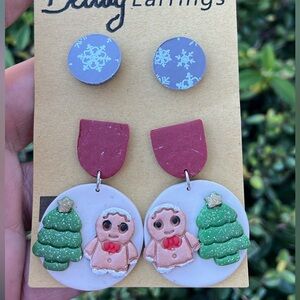 Mushroom Hand Crafted Polymer Clay Earrings